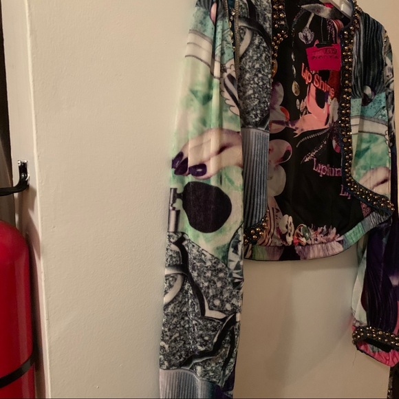 Runway Custo silk cropped blazer - Picture 7 of 15